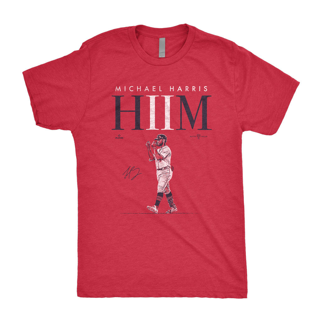 HIIM Shirt | Michael Harris II Him Atlanta Baseball mlbpa Rotowear XL