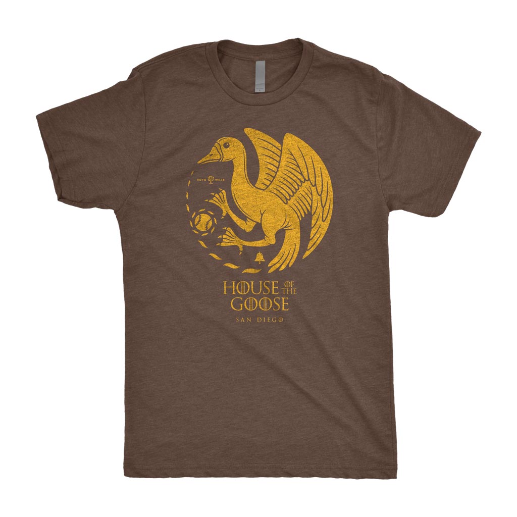 House Of The Goose Goose Shirt | San Diego Baseball RotoWear