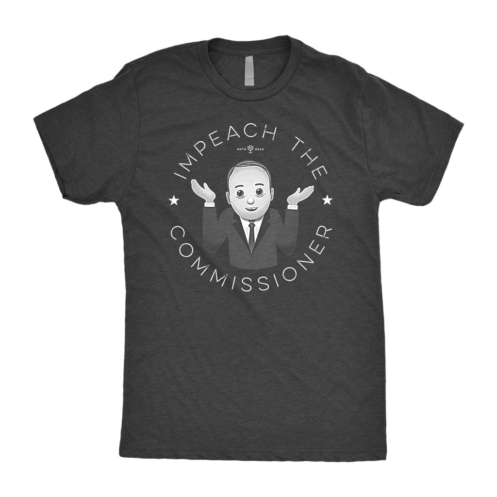 Impeach The Commissioner Shirt | Baseball RotoWear Fire Manfred Design