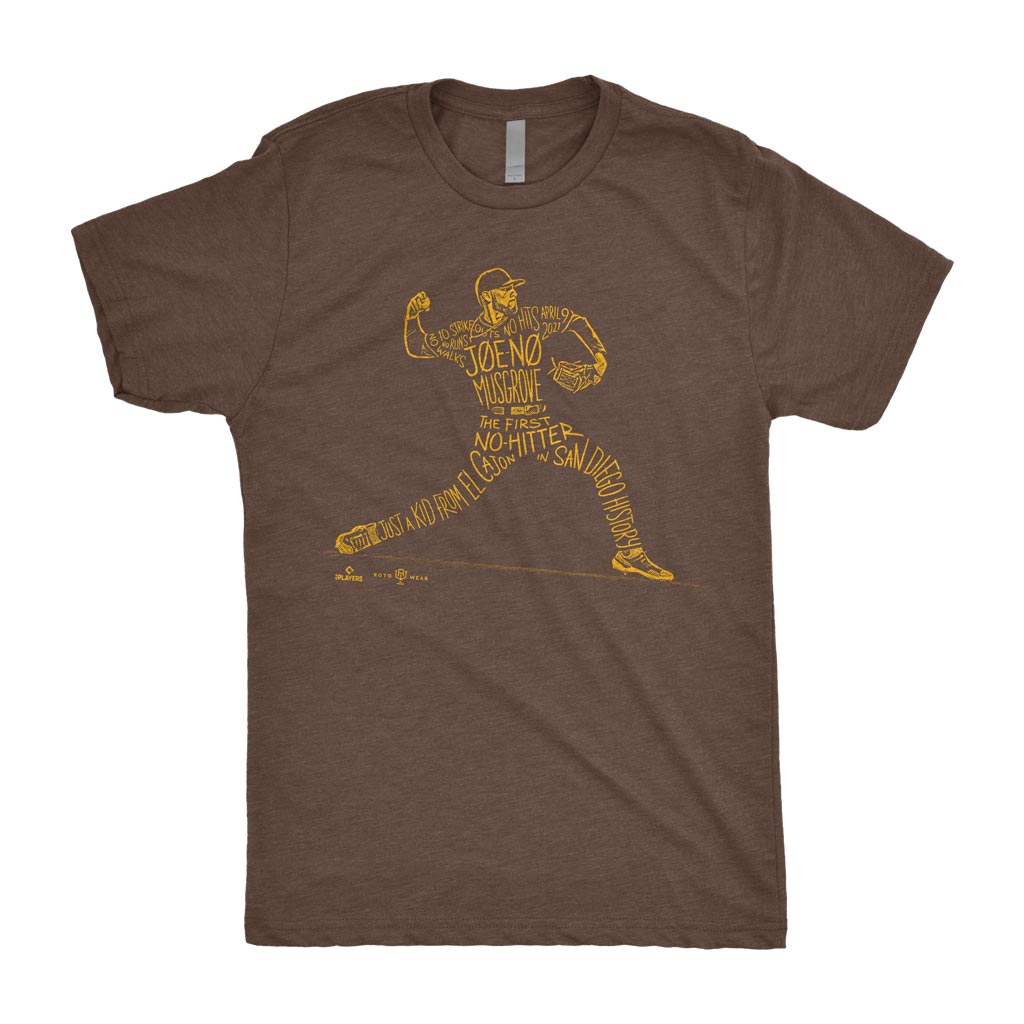 Joe-No Shirt | Joe Musgrove No-Hitter San Diego Baseball RotoWear