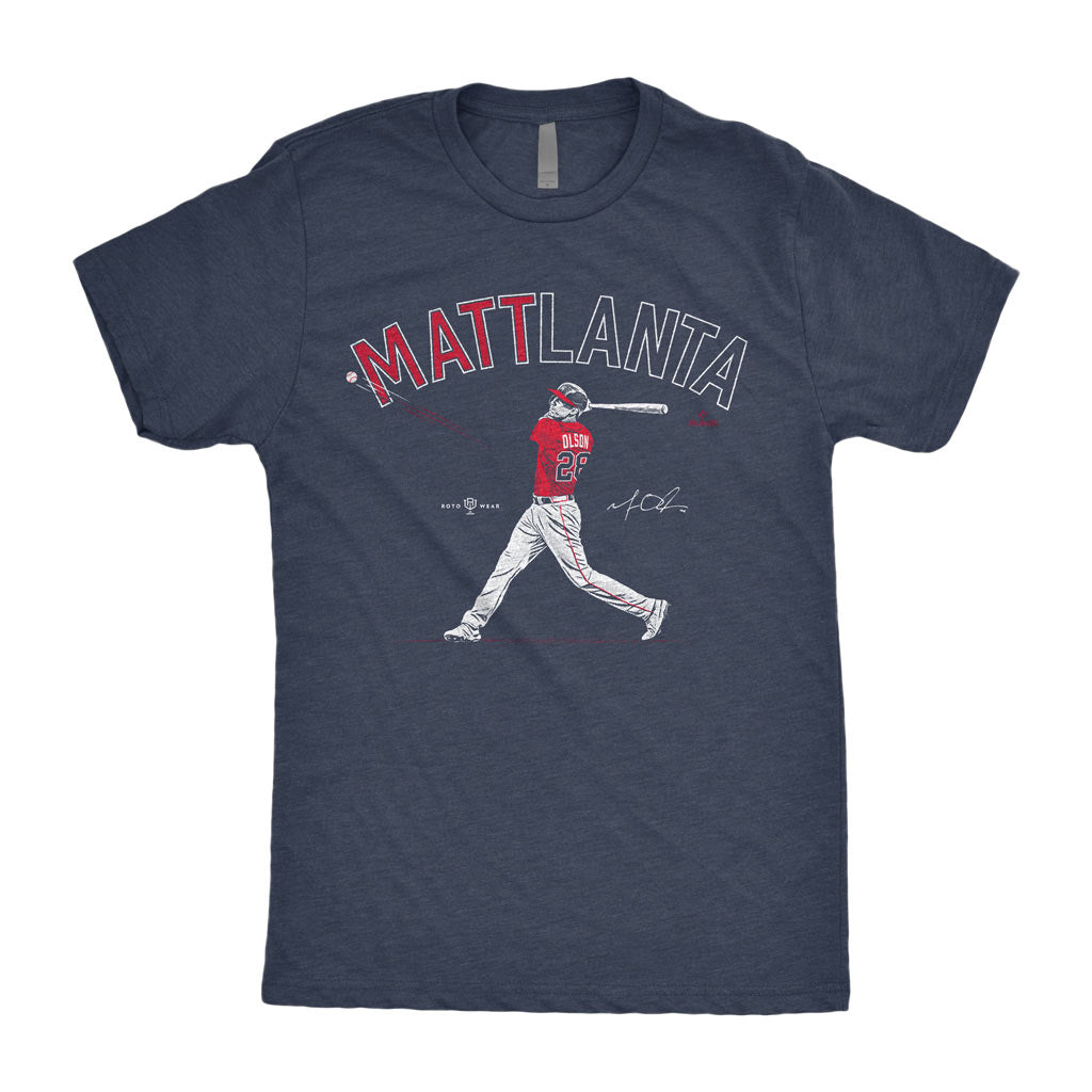 Matt Olson #28 Atlanta 2023 Season White AOP Sport Shirt Baseball