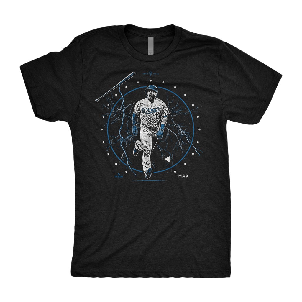 Max Power Shirt | Max Muncy Los Angeles Dingers Baseball RotoWear