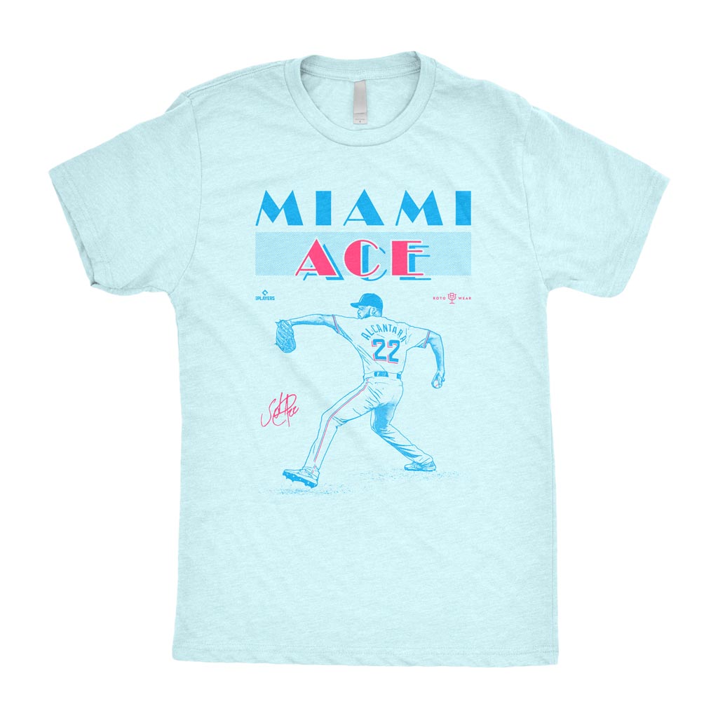 Miami Ace Shirt  Sandy Alcantara Miami Baseball RotoWear