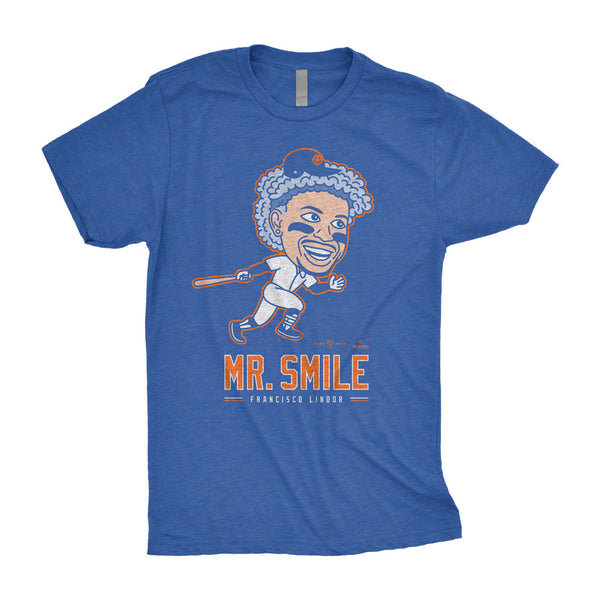 Celebrate the Francisco Lindor extension with a Mr. Smile shirt - Amazin'  Avenue