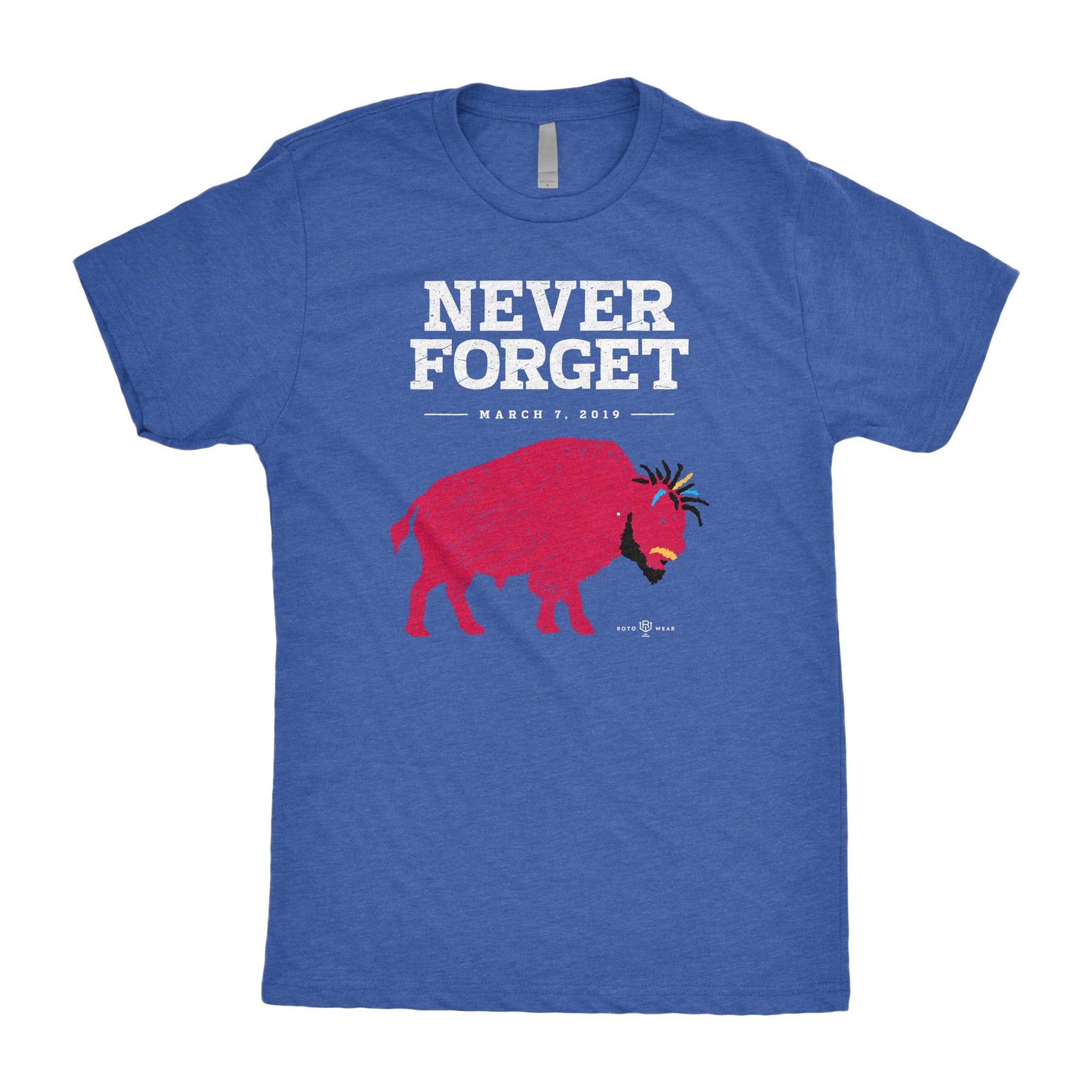 Never Forget T-Shirt | Buffalo Football AB RotoWear Design