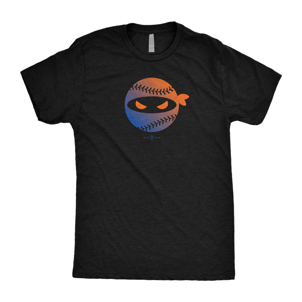 Pitching Ninja T-Shirt (Back In Black Edition)