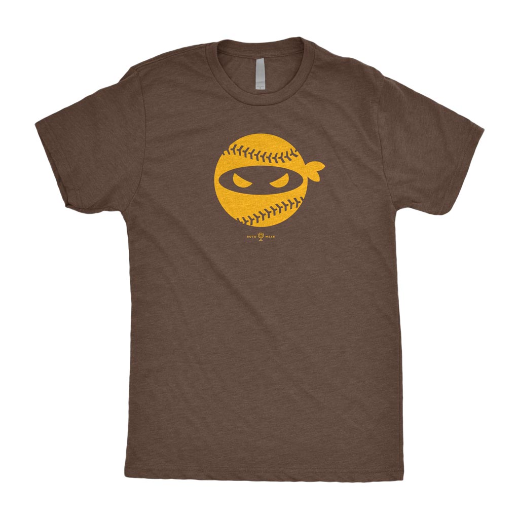 Pitching Ninja Shirt (Friar Edition) | San Diego Baseball RotoWear Design