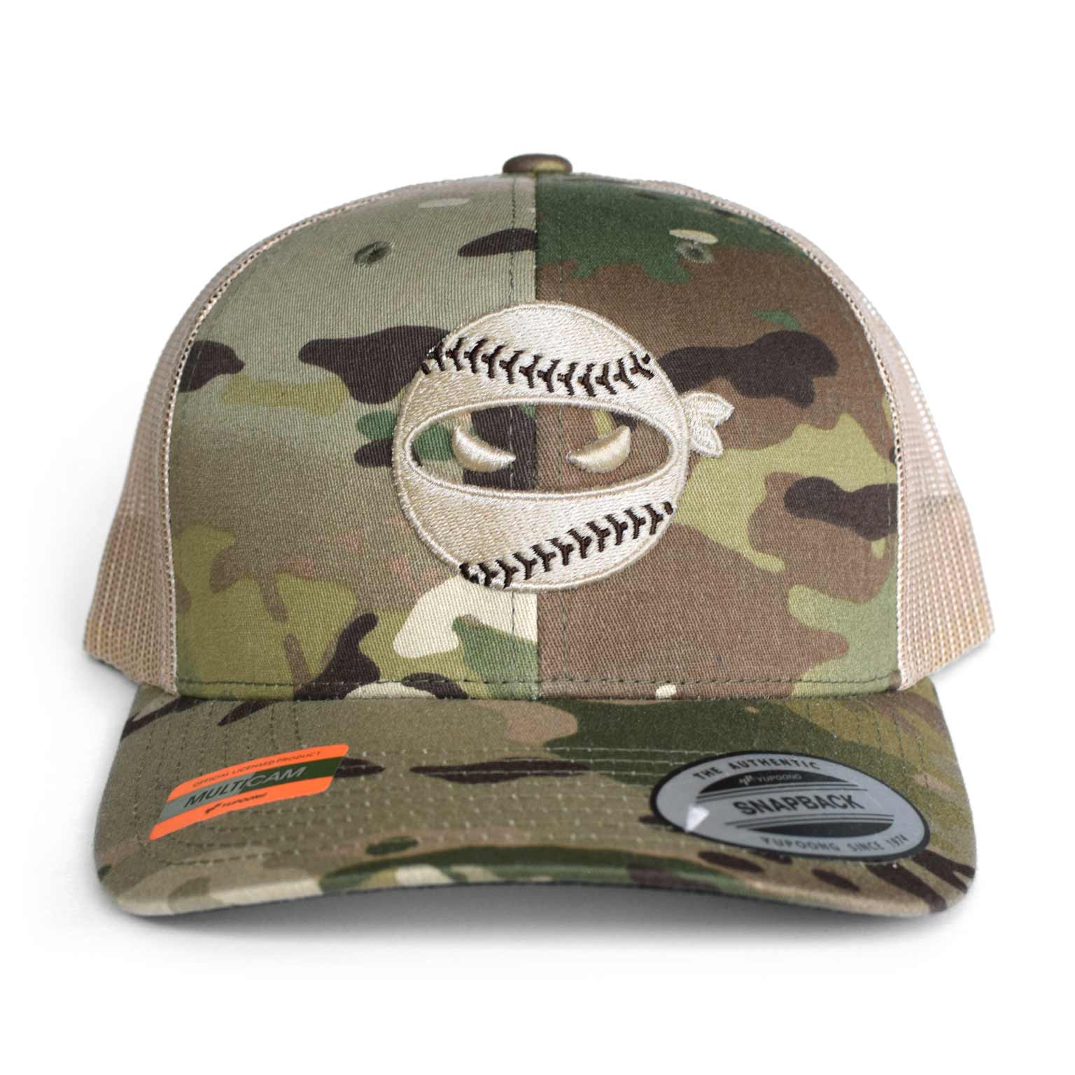 Pitching Ninja Trucker Hat (MultiCam x Tan Edition)