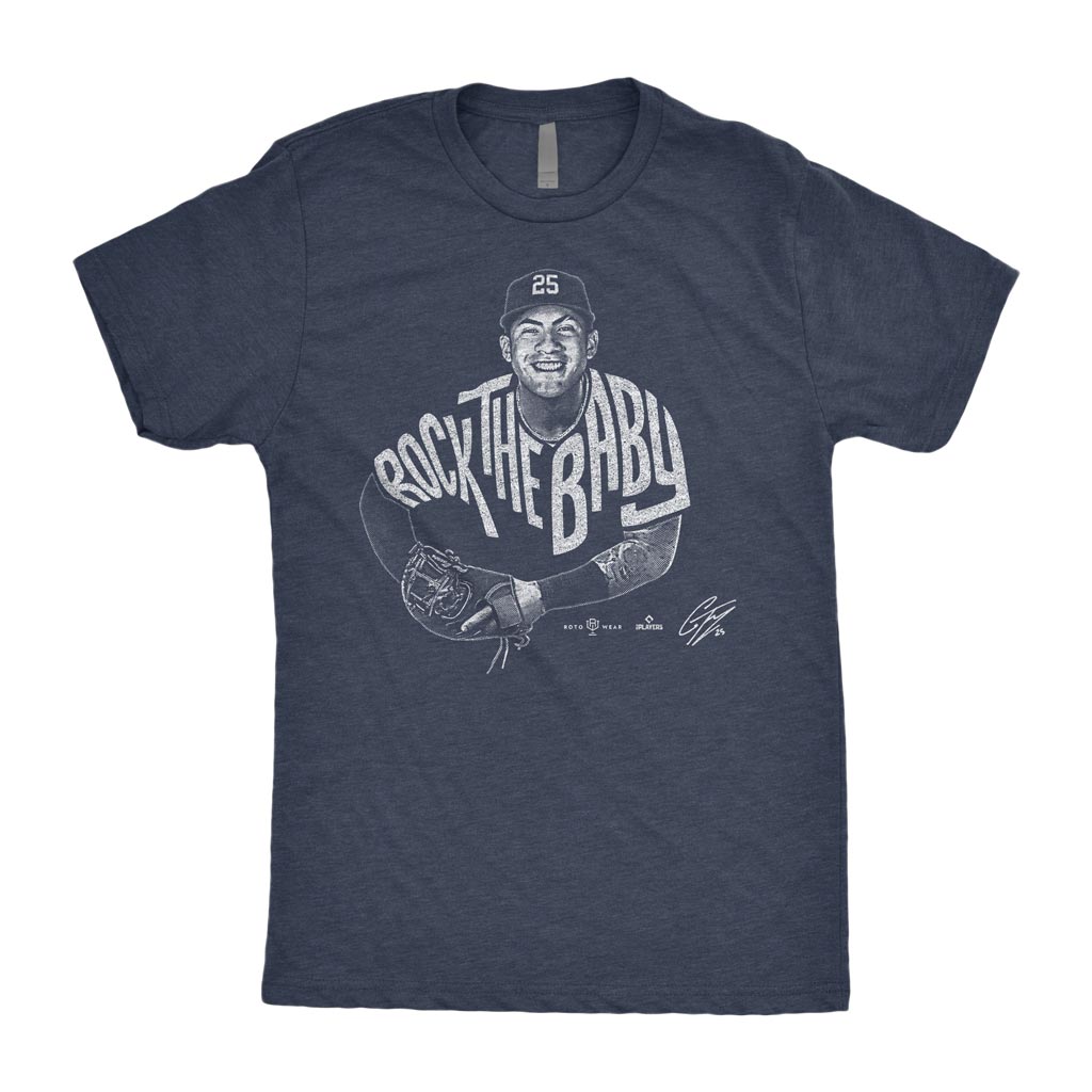 Rock The Baby Shirt  Gleyber Torres Bronx New York Baseball MLBPA -  RotoWear