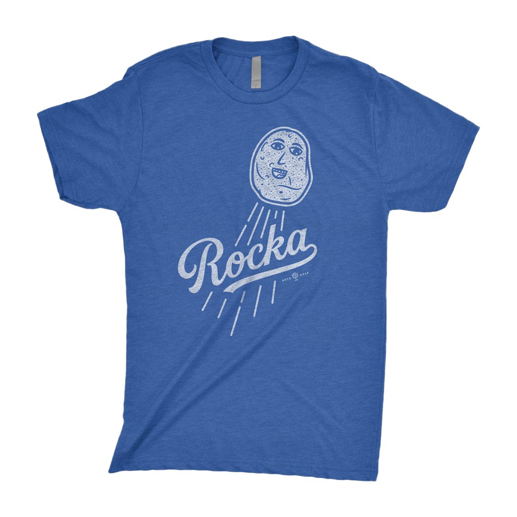 Rocka Shirt | Los Angeles Baseball Dodgers James Outman Pet Rock Original RotoWear Design