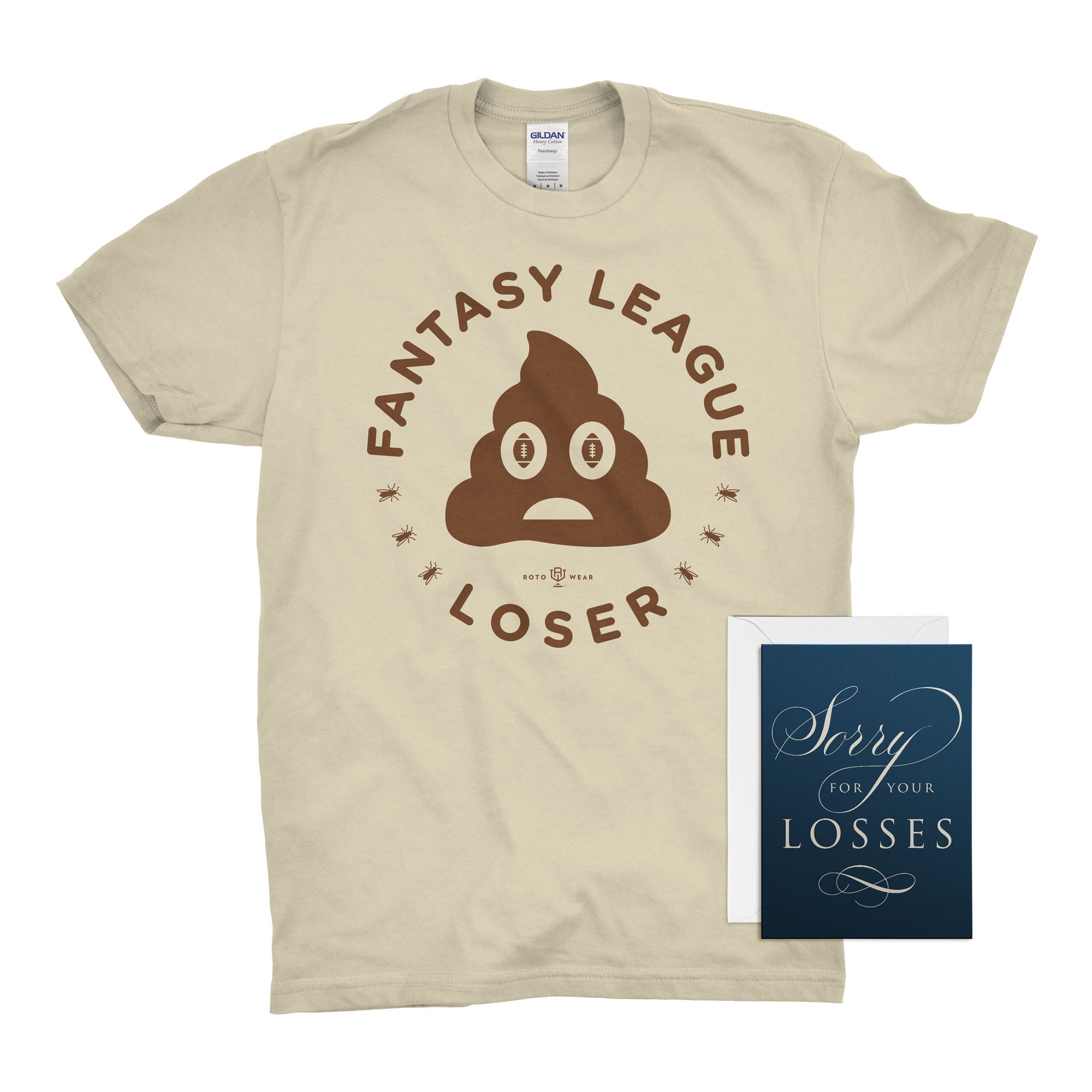 Fantasy League Loser men’s t-shirt by RotoWear, the perfect funny gift for the last place team in any fantasy football league