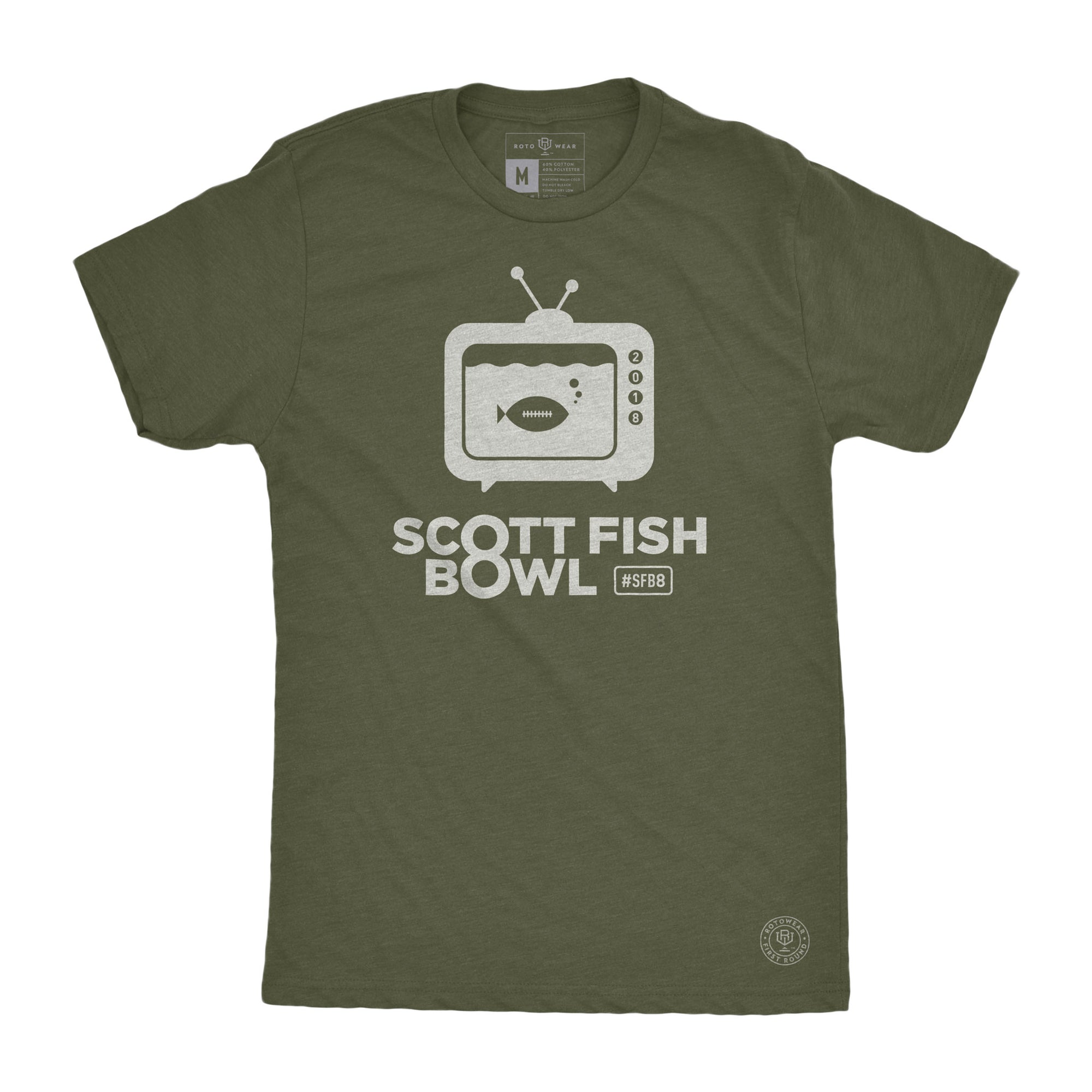 Scott Fish Bowl SFB8 T-Shirt (Military Green)