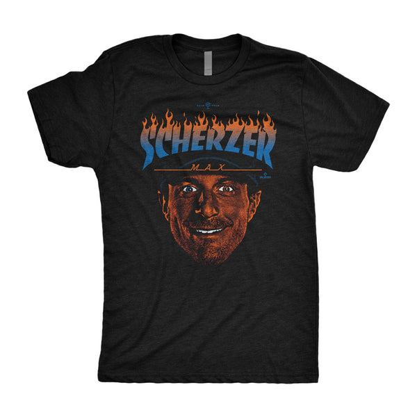 Max Scherzer New York Mets Women's Royal Backer Slim Fit T-Shirt 