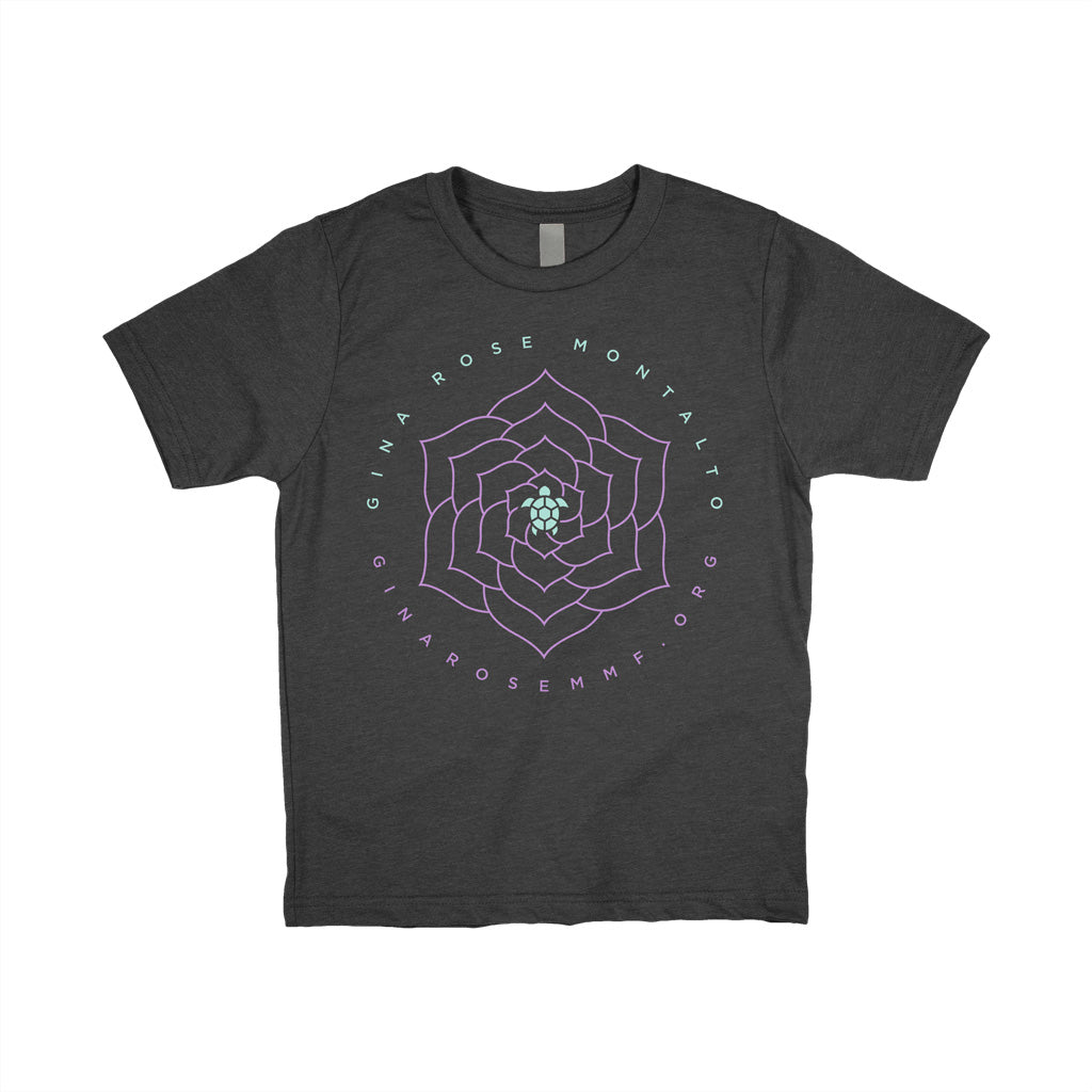 Sea Turtle Rose Youth T-Shirt