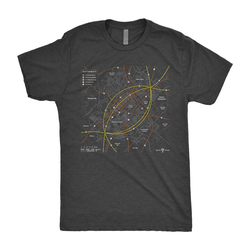 SFB12 Mapped Out Shirt | Scott Fish Bowl x RotoWear