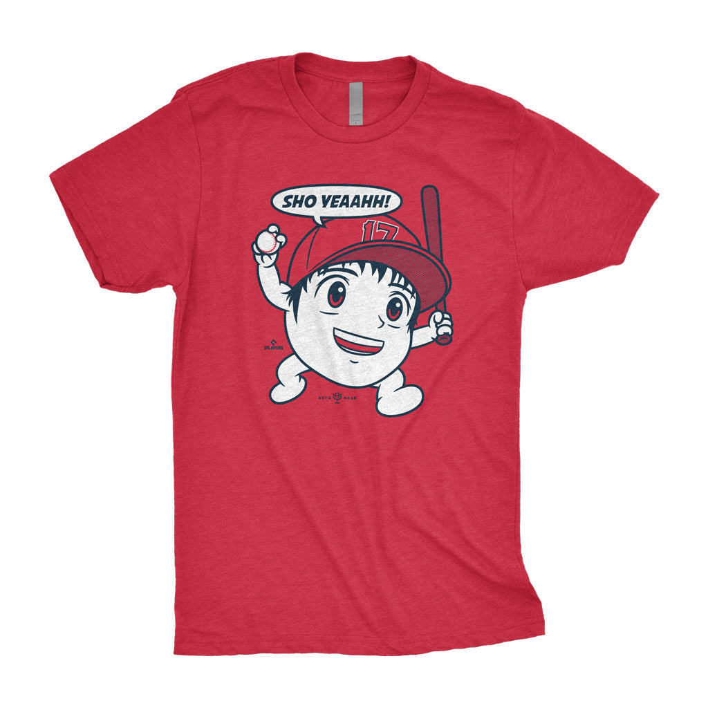  Shohei Ohtani 3/4 Sleeve T-Shirt (Baseball Tee, X-Small,  Red/Ash) - Shohei Ohtani Shohei Sun : Sports & Outdoors