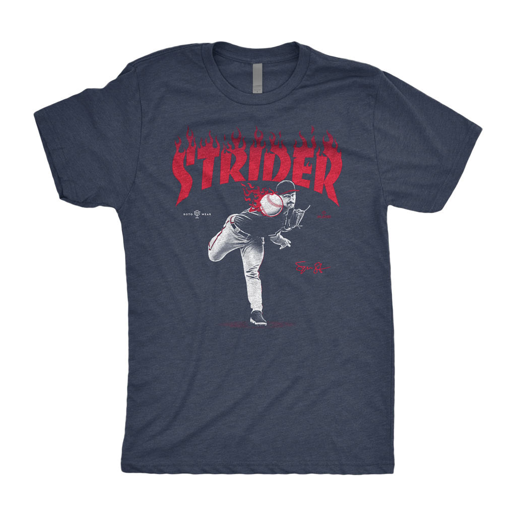 Strider Shirt | Spencer Strider Atlanta Baseball mlbpa Rotowear 4XL