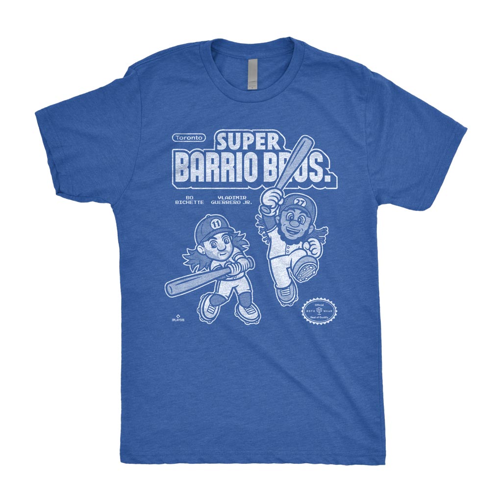 Super Barrio Brothers Shirt | Bo Bichette Vladimir Guerrero Jr. Toronto Blue Jays Baseball MLBPA RotoWear