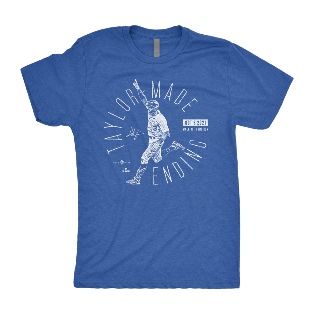 Taylor-Made Ending Shirt | Chris Taylor Walk-Off Home Run Los Angeles Baseball RotoWear
