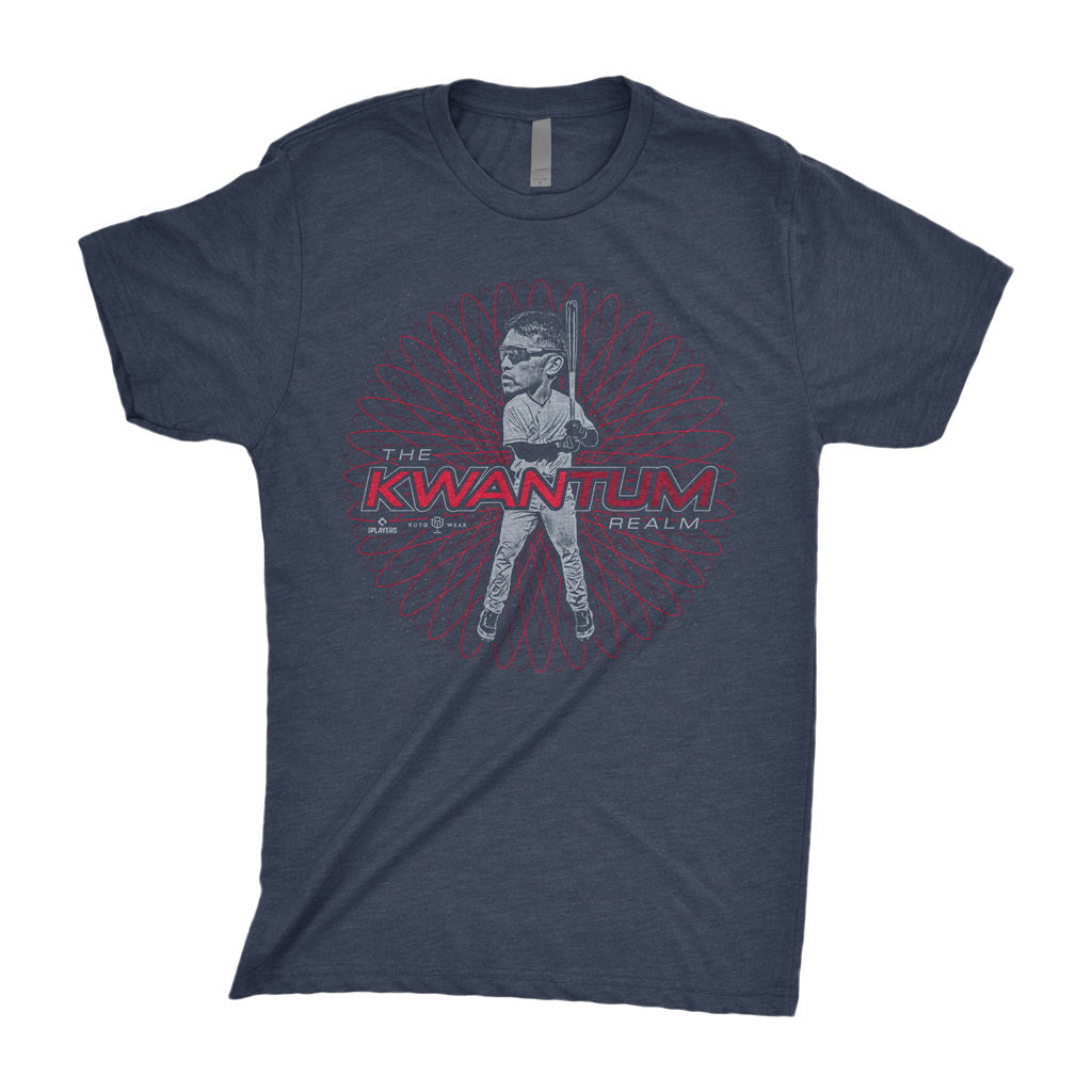 The Kwantum Realm Shirt | Steven Kwan Cleveland Baseball RotoWear