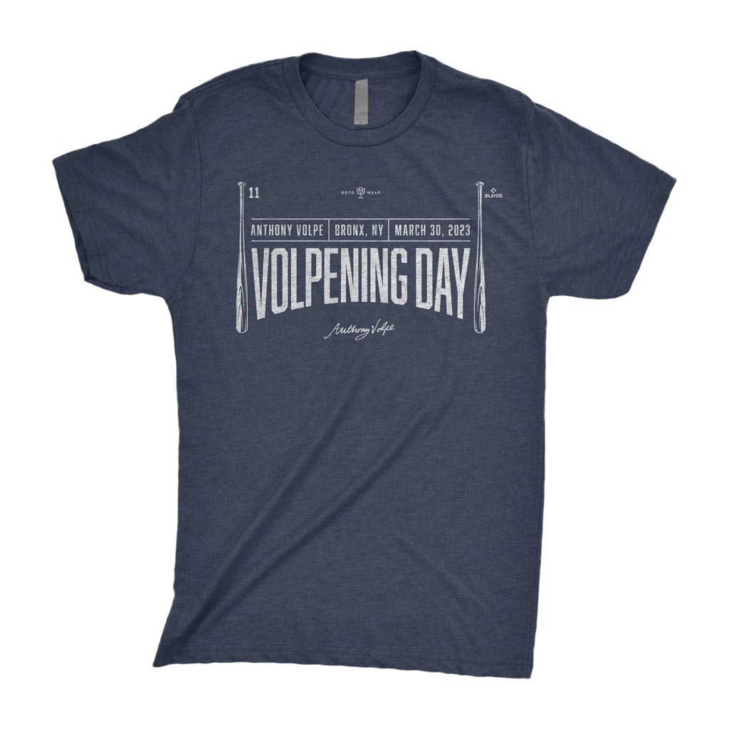 Volpening Day Shirt | Anthony Volpe Bronx New York Baseball Yankees MLBPA RotoWear