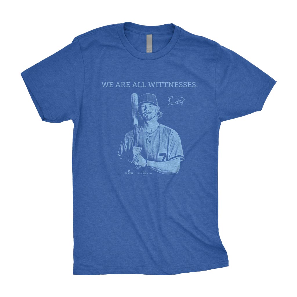 We Are All Wittnesses Shirt  Bobby Witt Jr. Kansas City Baseball KC -  RotoWear