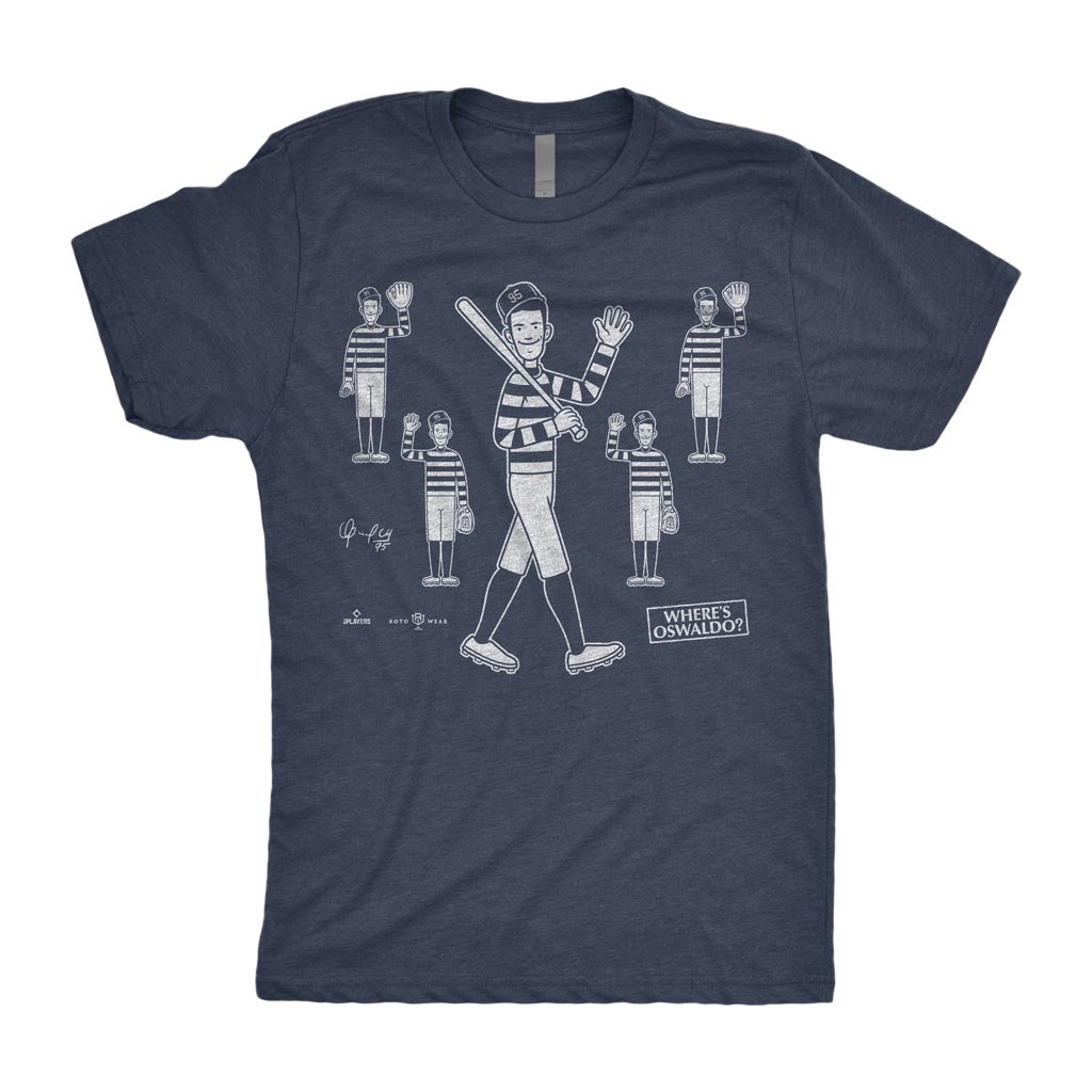 Where’s Oswaldo Shirt | Oswaldo Cabrera Bronx New York Baseball MLBPA RotoWear