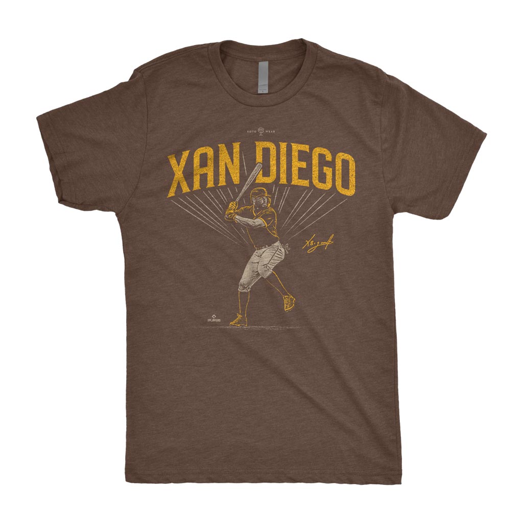 Xander Bogaerts Kids Toddler T-Shirt - Heather Gray - San Diego | 500 Level Major League Baseball Players Association (MLBPA)