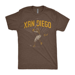 Xander Bogaerts Women's T-Shirt - Heather Gray - San Diego | 500 Level Major League Baseball Players Association (MLBPA)